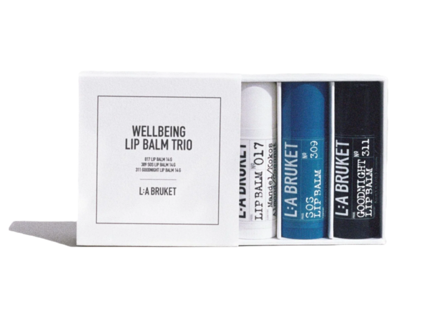 L:A Bruket Wellbeeing Lip Balm Trio 1