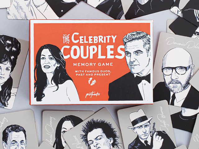 Printworks Spiel Celebrity Couples Memory 1
