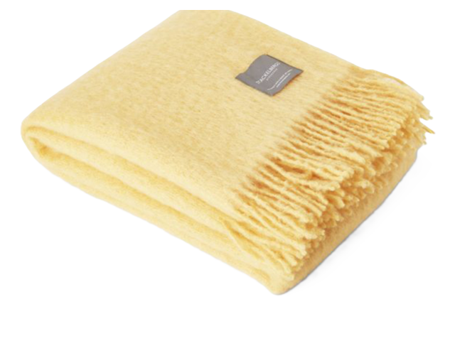 Stackelbergs Mohairdecke golden yellow 1