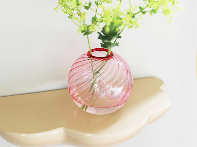 &klevering Vase Spiral pink 1