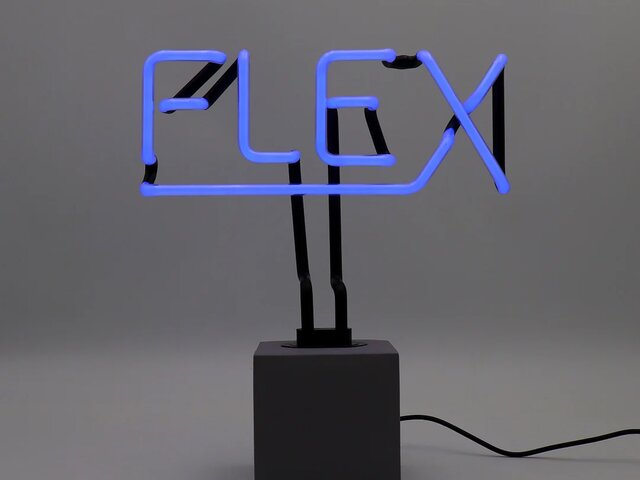 Locomocean Neon-Reklame FLEX blau 1