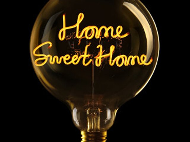 Message-in-the-bulb LED-Textglühbirne Ampoule Home Sweet Home 1