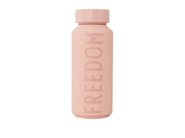 Design Letters Thermosflasche FREEDOM rosa 1