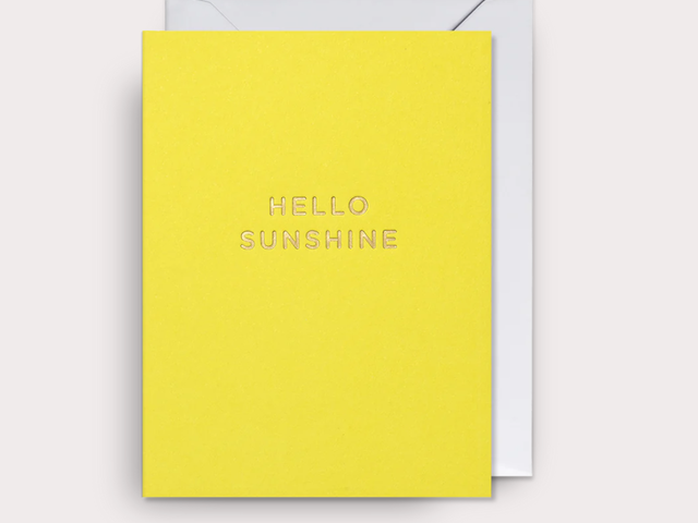 Klang und Kleid Grußkarte gelb 'Hello Sunshine' 1